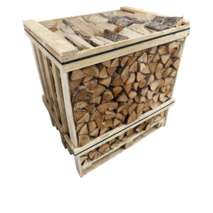 Stacked Crate of KILN DRIED Hardwood Logs - STANDARD Size Logs