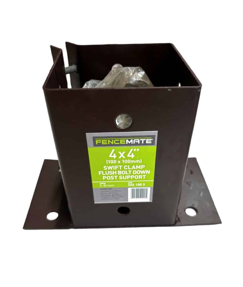 Bolt Down Fence Base 100mm x 100mm