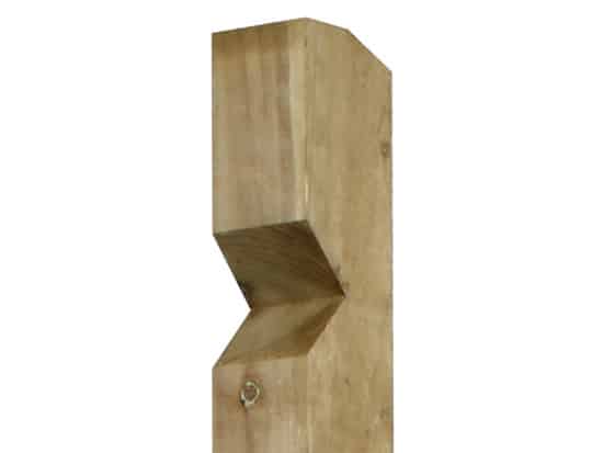 Notched Post 2400 x 125 x 75 (8ft x 5 x 3)