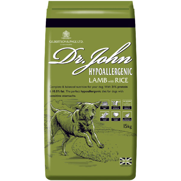 Dr John Hypoallergenic 15kg Lamb With Rice and Vegetables