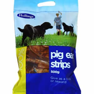 Hollings Pig Ear Strips 500g