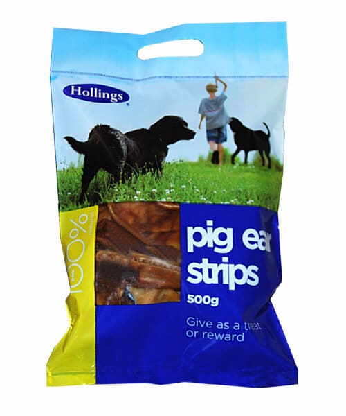 Hollings Pig Ear Strips 500g