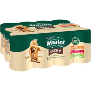 Winalot Hearty Casseroles Gravy 12x400g (Chicken, Beef, Lamb)