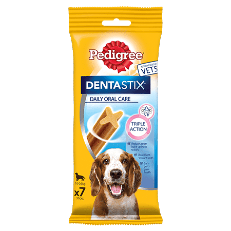 Pedigree Dentastix Triple Action 7 Sticks (Medium Dogs 5-10Kg)