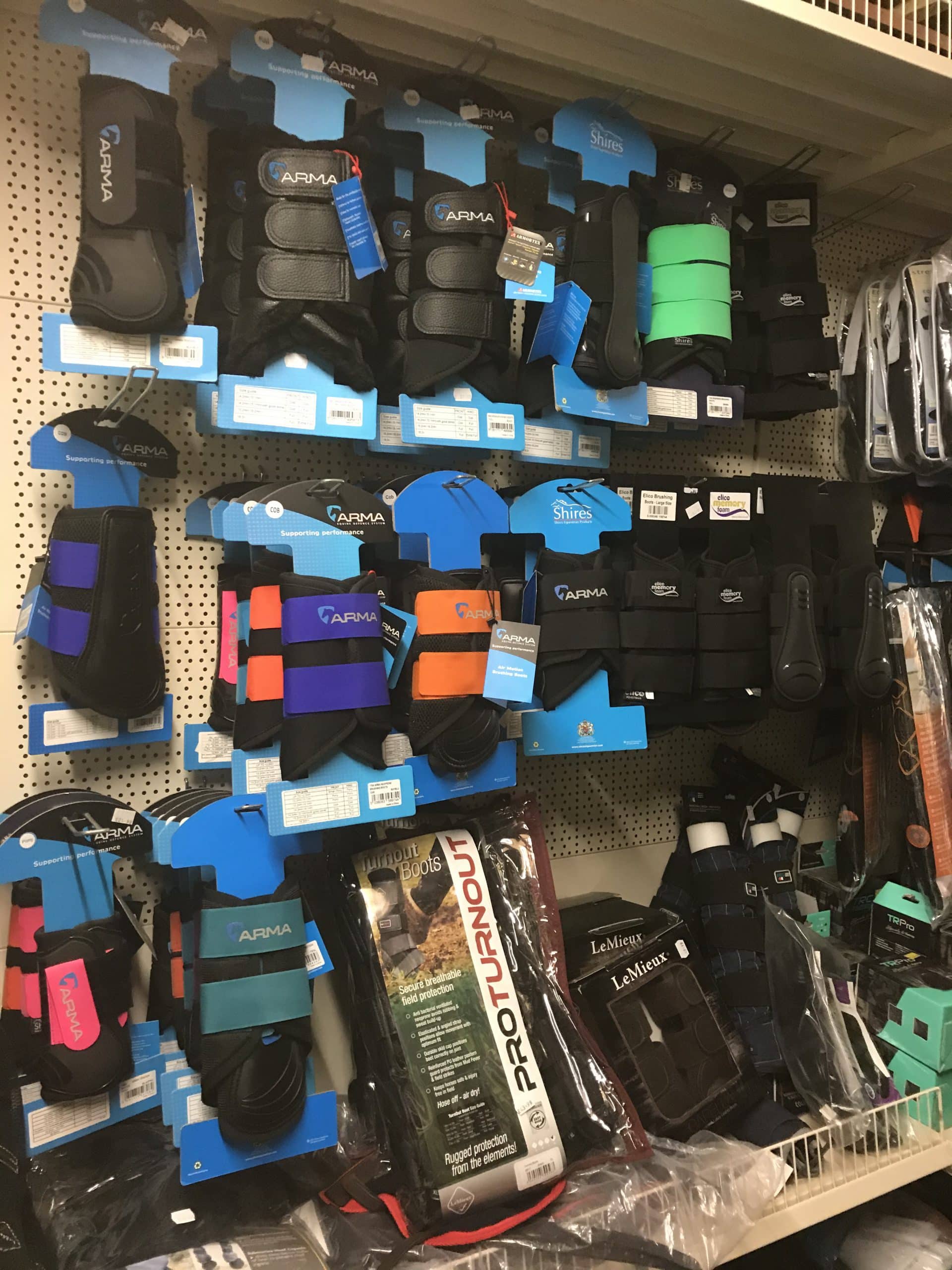 Variety of leg boots & leg wraps available instore