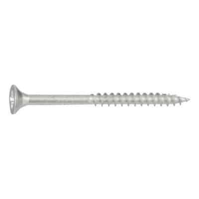 4 x 60 mm Timber Screws Ruspert Silver (100) Pack Size