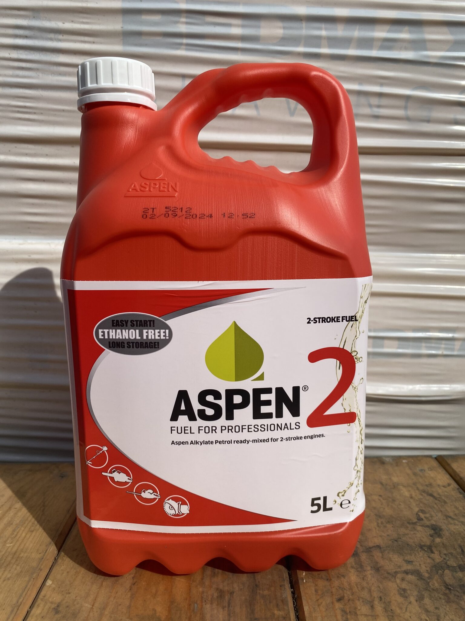 Aspen 2 (5 Litre) Pre-mixed alkylate petrol for 2-stroke machines
