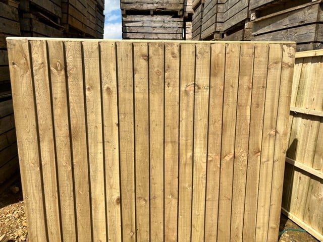 Heavy Duty Fence Panel - 5 x 6 Feather Edge Board Panel