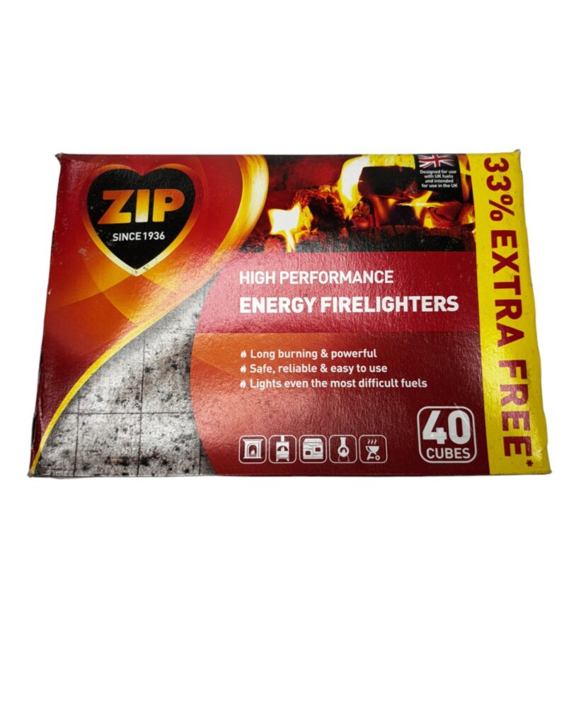 Zip High Performance Energy Firelighters (40 Cubes)