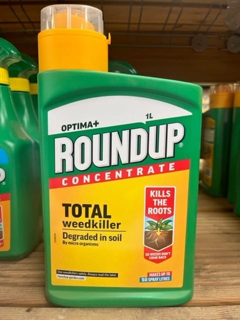 Roundup Optima+ Concentrate Total Weedkiller 1000ml