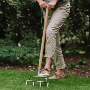 Kent & Stowe Stainless Steel Lawn Aerator 4 Prong