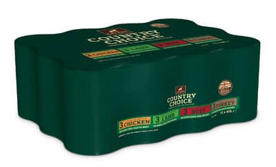 Gelert Country Choice Dog Cans Mixed Chunks in Jelly 400g x 12