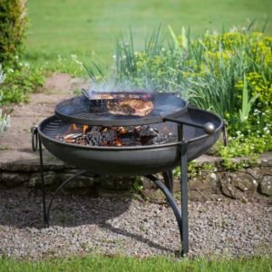 Plain Jane With Swing Arm BBQ Firepit 50CM