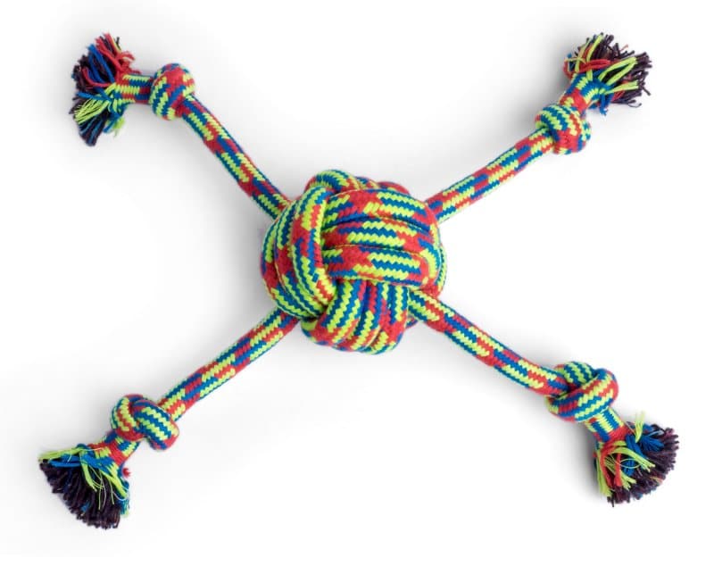 Petface Quad Woven Rope Ball