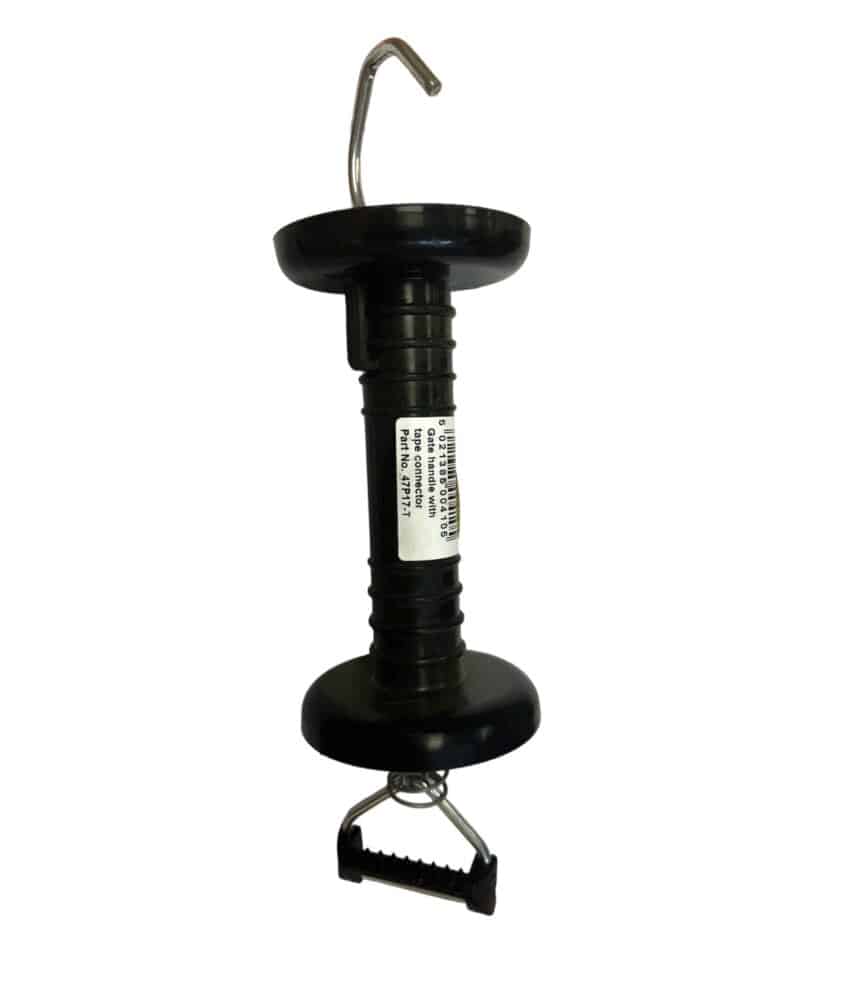 Gate Handle With Tape Connector ( Black )